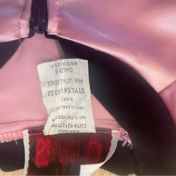 Grease Pink Satin Ladies Jacket Child Small Cosplay Costume Charades USA - Picture 7 of 8